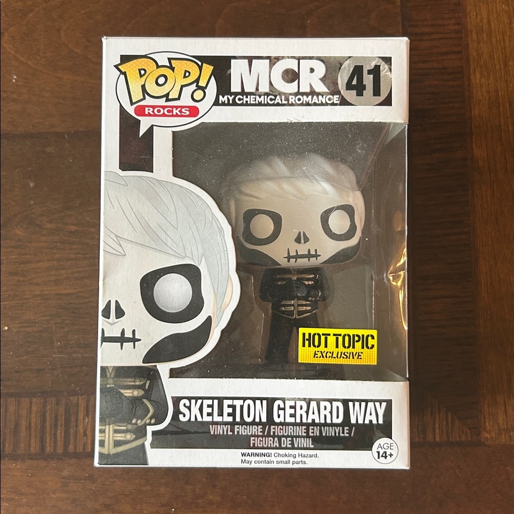 Funko Skeleton Gerard Way Figure - Black and White - Unopened Box